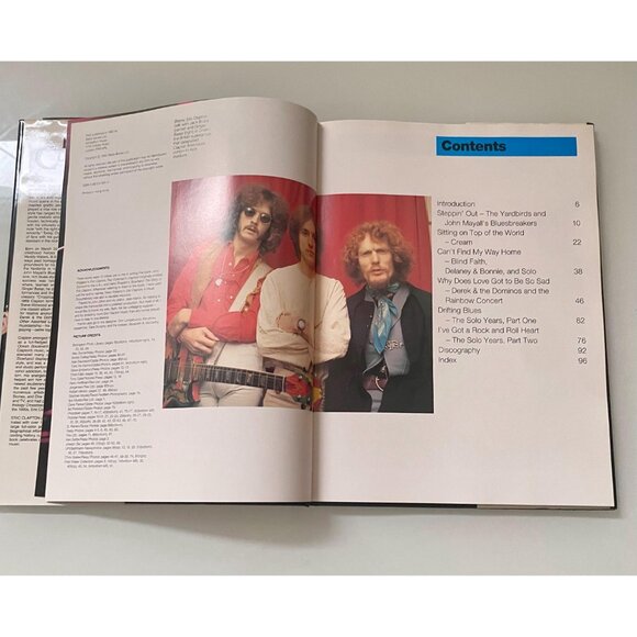 Eric Clapton Book, Vintage Hardcover Large Photo Book with Pull-Out Poster - Picture 2 of 10